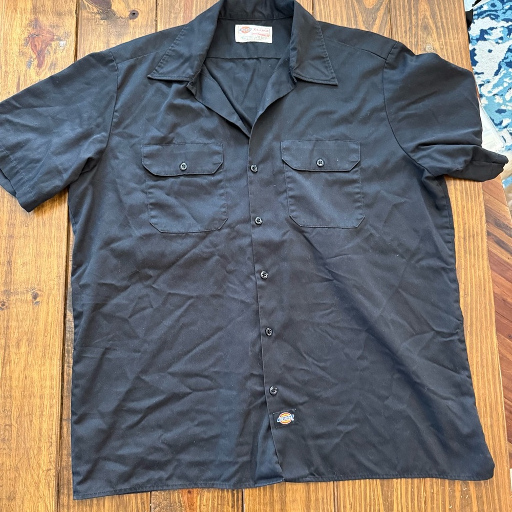 Dickies Button Up- Black